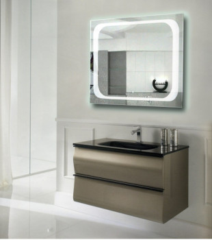 Зеркало в ванную комнату с подсветкой Атлантик 85х85 cм